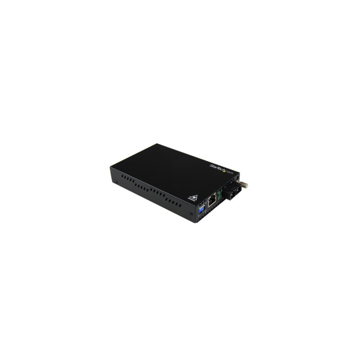 StarTech.com Conversor de Medios Gigabit Ethernet a Fibra Multi Modo Conector SC - 550m Negro