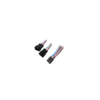 StarTech.com FAN4SPLIT12 Cable Alimentación Divisor 0,3m PWM 4 Pines Ventilador Fan Placa Base Macho a Hembra