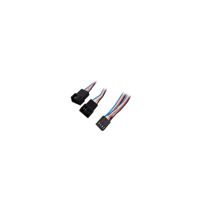 StarTech.com FAN4SPLIT12 Cable Alimentación Divisor 0,3m PWM 4 Pines Ventilador Fan Placa Base Macho a Hembra