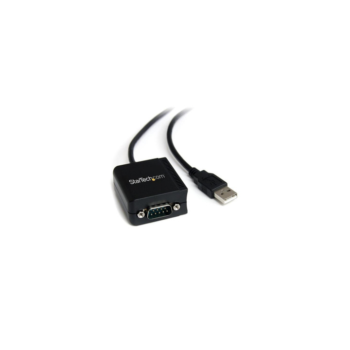 StarTech.com Cable Adaptador USB a Puerto Serie Serial RS232 DB9 FTDI Aislamiento Í“ptico - Negro