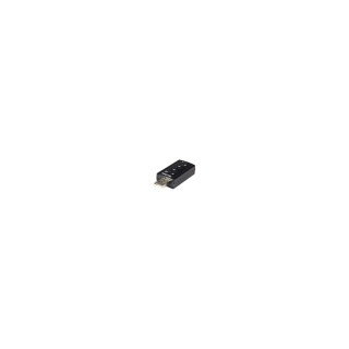 StarTech.com ICUSBAUDIO7 Tarjeta Sonido 7.1 Virtual USB Externa Adaptador Conversor Negro