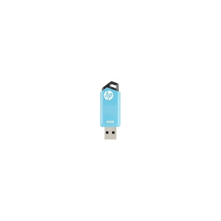 MEMORIA HP V150W USB 2.0 64GB COMPATIBLE WINDOWS MAC NEGRO AZUL HPFD150W-64