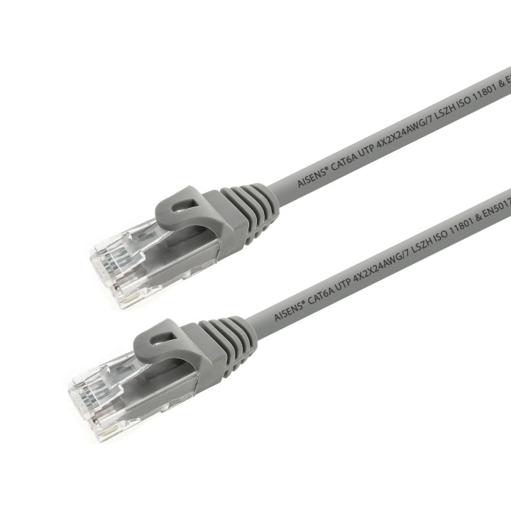 LATIGUILLO DE RED AISENS RJ45 UTP CAT6A 2M GRIS A145-0327