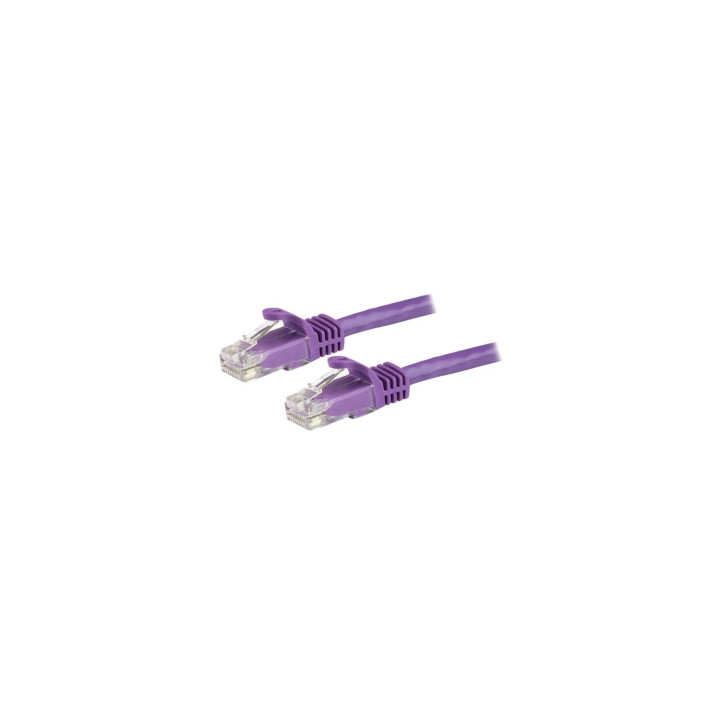 StarTech.com Cable de Red de 1m Púrpura Cat6 UTP Ethernet Gigabit RJ45 sin Enganches - N6PATC1MPL