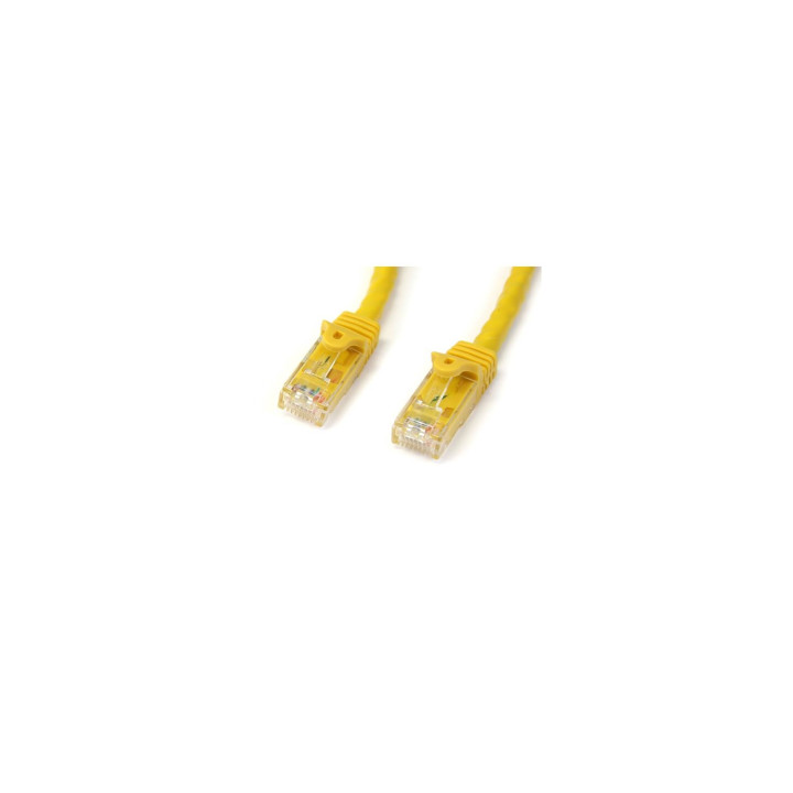 StarTech.com Cable de 1m Amarillo de Red Gigabit Cat6 Ethernet RJ45 sin Enganche - Snagless - N6PATC1MYL