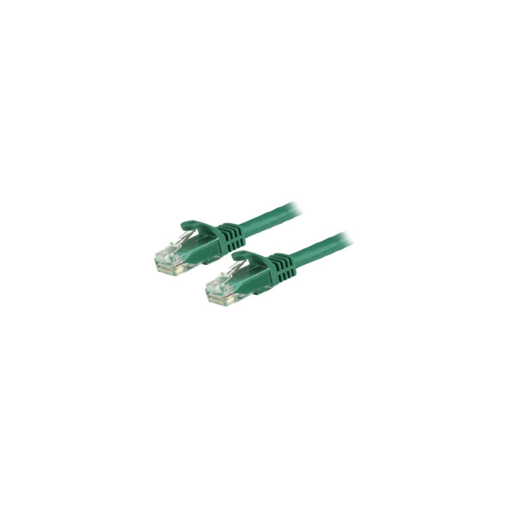 StarTech.com Cable de 0,5m Verde de Red Gigabit Cat6 Ethernet RJ45 sin Enganche - Snagless - N6PATC50CMGN