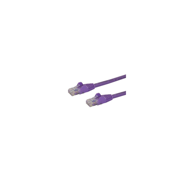 StarTech.com Cable de Red de 0,5m Púrpura Cat6 UTP Ethernet Gigabit RJ45 sin Enganches - N6PATC50CMPL