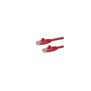 StarTech.com Cable de Red de 0,5m Rojo Cat6 UTP Ethernet Gigabit RJ45 sin Enganches - N6PATC50CMRD