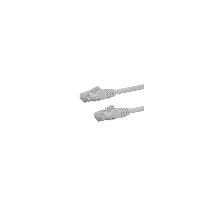 StarTech.com Cable de Red de 0,5m Blanco Cat6 UTP Ethernet Gigabit RJ45 sin Enganches - N6PATC50CMWH