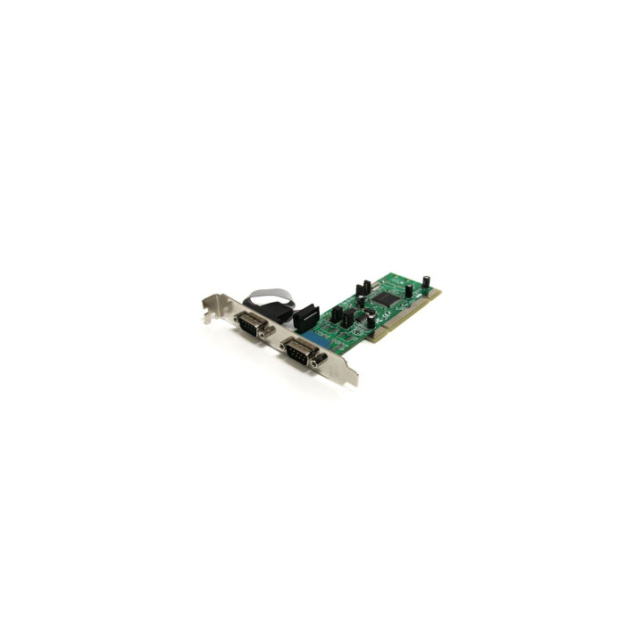 StarTech.com Tarjeta Adaptadora PCI de 2 Puertos Serie RS422/485 DB9 UART 161050 5V o 3.3V - PCI2S4851050