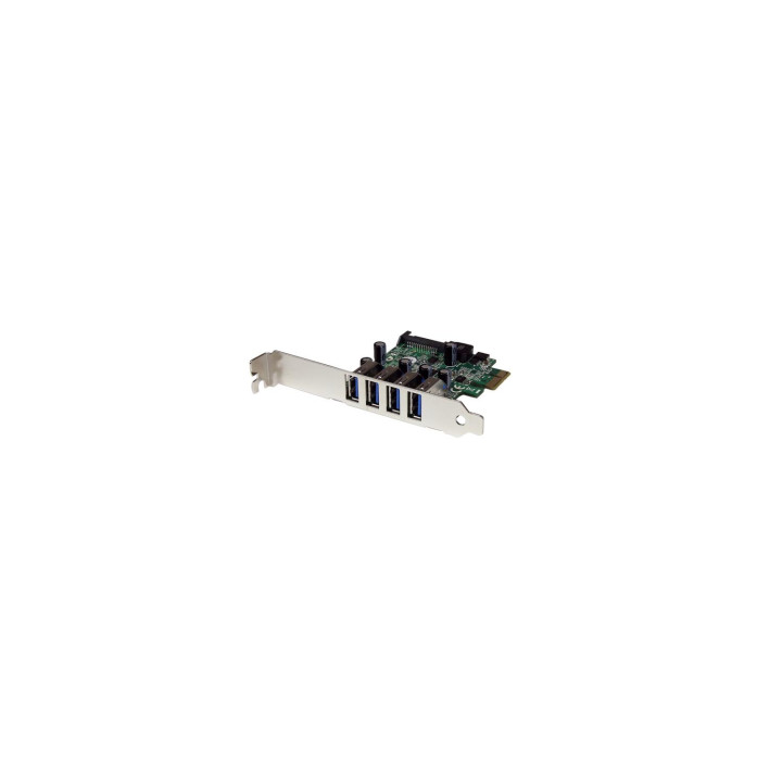 StarTech.com Tarjeta Adaptador PCI Express PCI-E USB 3.1 con UASP de 4 Puertos - Alimentación SATA