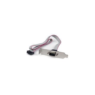 StarTech.com Adaptador de 0.4m Header Cabezal Bracket Serie Serial DB9 RS232 a IDC 10 Pines Placa Base Perfil Bajo