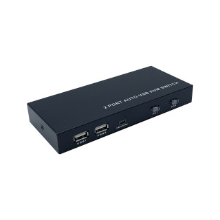KVM AISENS 2 ORDENADORES CON UN SOLO TECLADO RATON MONITOR CABLES INCLUIDOS 2X HDMI+ 2X USB FUENTE DE ALIMENTACION...