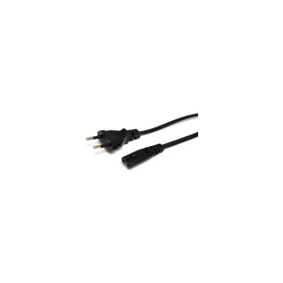 StarTech.com PXTNB2SEU1M Cable de Alimentación Estándar de 1m para Ordenador Portátil - Cable Europeo a C7 para Laptop