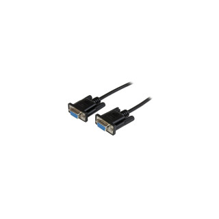 StarTech.com Cable de 1m Nulo de Módem Serie RS232 DB9 - Hembra a Hembra - Color Negro