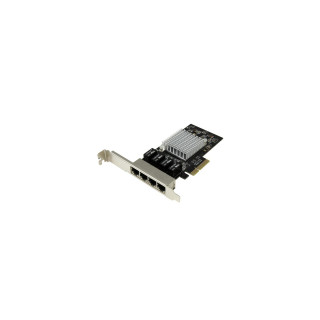 StarTech.com Tarjeta de Red PCI Express Ethernet Gigabit con 4 Puertos RJ45 Chipset Intel i350