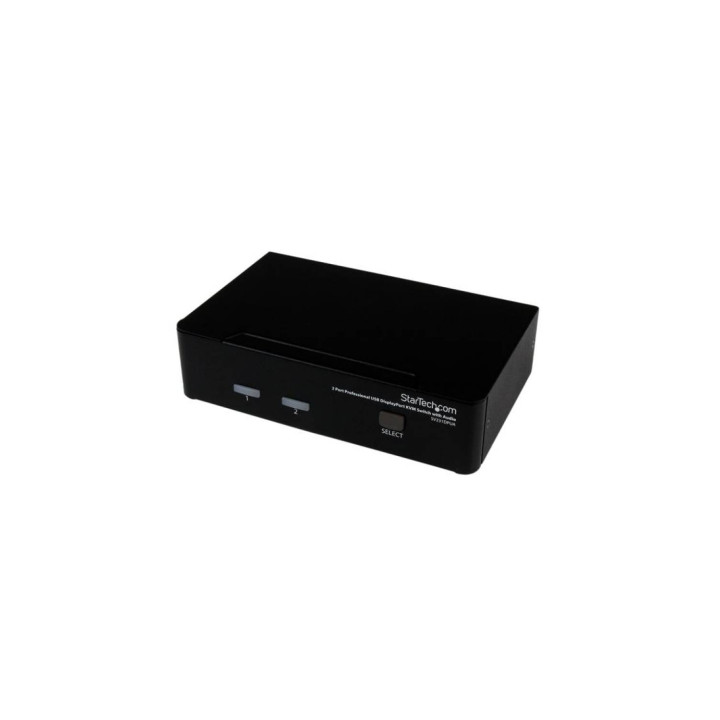StarTech.com Conmutador Switch Profesional KVM 2 Puertos VÍ­deo DisplayPort - USB con Audio - 2560x1600