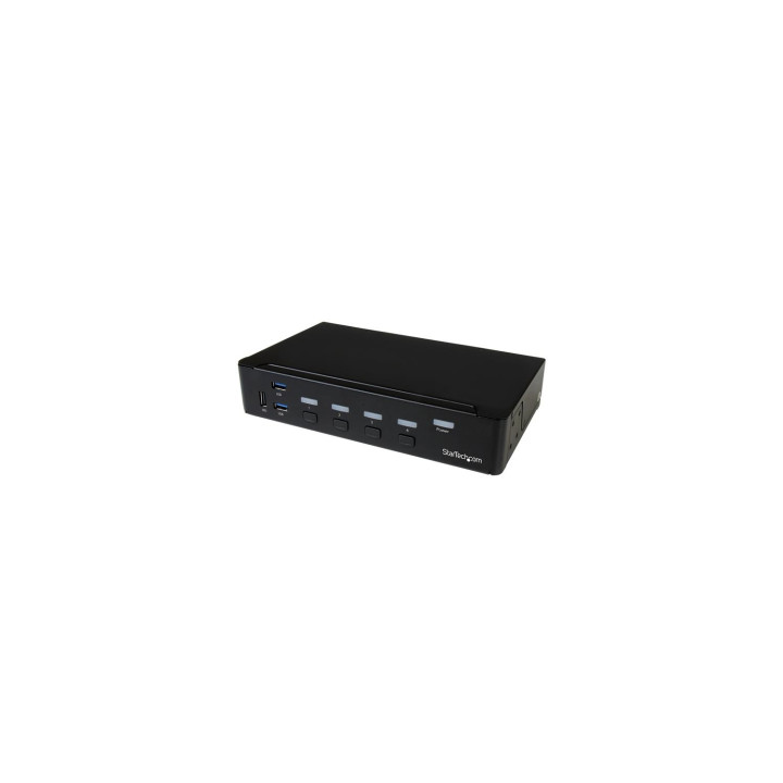 StarTech.com Switch Conmutador KVM de 4 Puertos HDMI 1080p con USB 3.0 - Negro