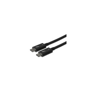 StarTech.com Cable de 0.8m Thunderbolt 3 USB-C 40Gbps - Compatible con Thunderbolt y USB - Negro