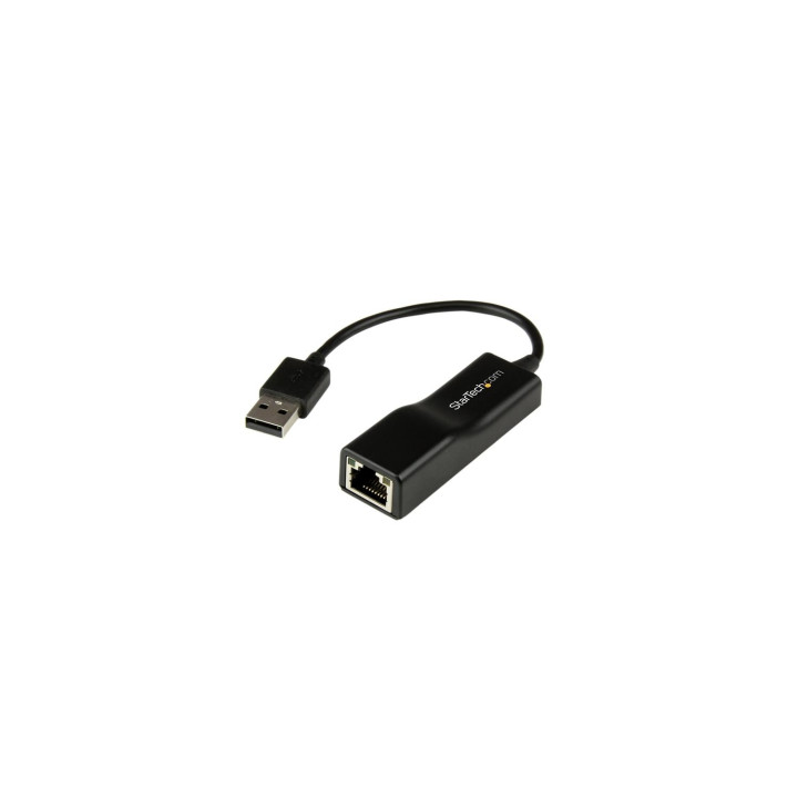 StarTech.com Adaptador Externo USB 2.0 de Red Fast Ethernet 10/100 Mbps - Negro