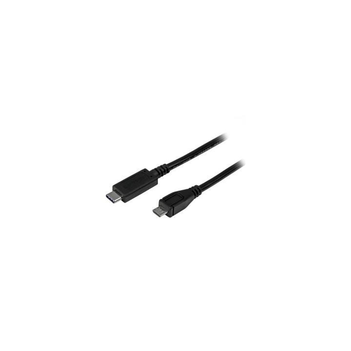 StarTech.com Cable Adaptador de 1m USB-C a Micro USB B - USB 2.0 Macho a Macho - Negro