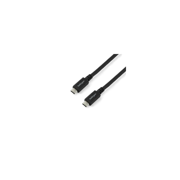StarTech.com Cable de 1.8m USB-C a USB-C con capacidad para Entrega de Alimentación de 5A - macho a macho - negro