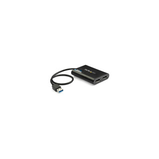 StarTech.com Adaptador Gráfico Externo USB 3.0 a DisplayPort Doble - 4K 60 Hz - negro