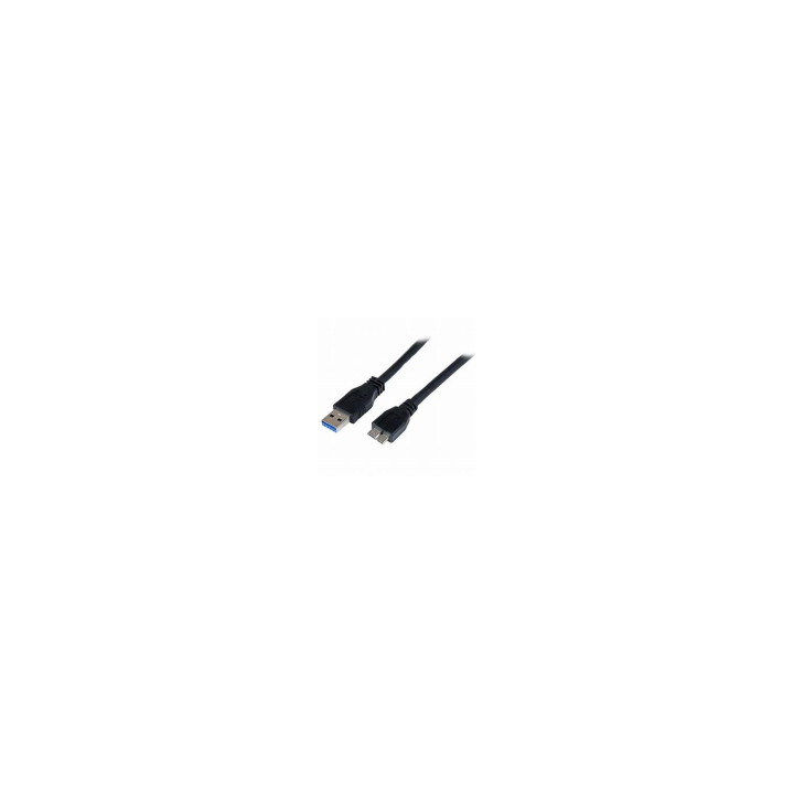 StarTech.com Cable Certificado 1m USB 3.0 Super Speed SS Micro USB B Macho a USB A Macho Adaptador - Negro