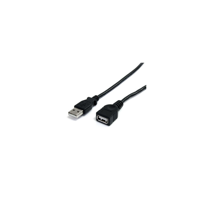 StarTech.com Cable de 91cm de Extensión USB 2.0 - Alargador USB A Macho a USB A Hembra - negro