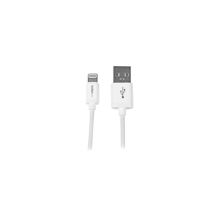StarTech.com Cable 1m Lightning 8 Pin a USB A 2.0 para Apple iPod iPhone 5 iPad - Blanco