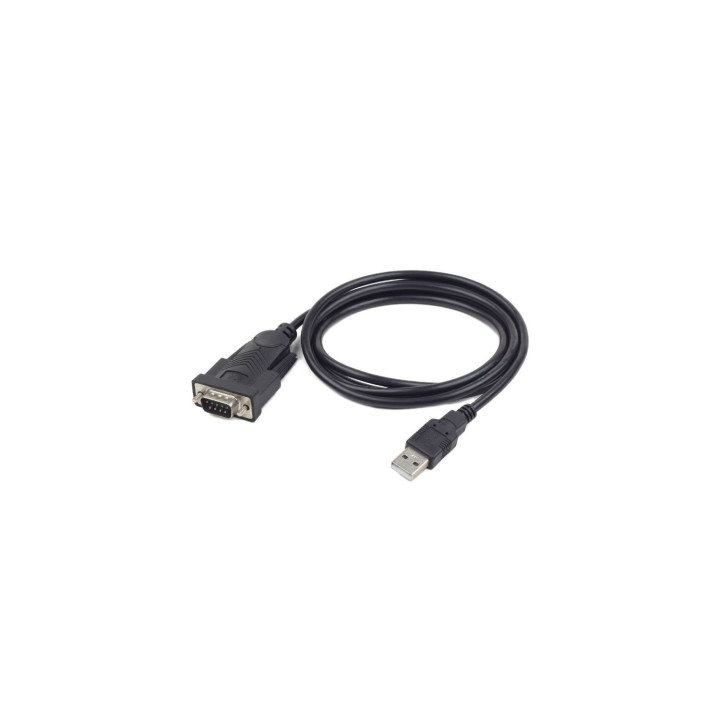 Cable convertidor Gembird usb 2.0 macho a puerto serie db9 macho 1.5m negro UAS-DB9M-02