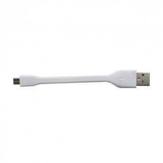 cable phoenix usb-a macho a micro usb-a macho 5pines 10cm corto acabo en silicona blanco PHCABLEUSBAMICRO1