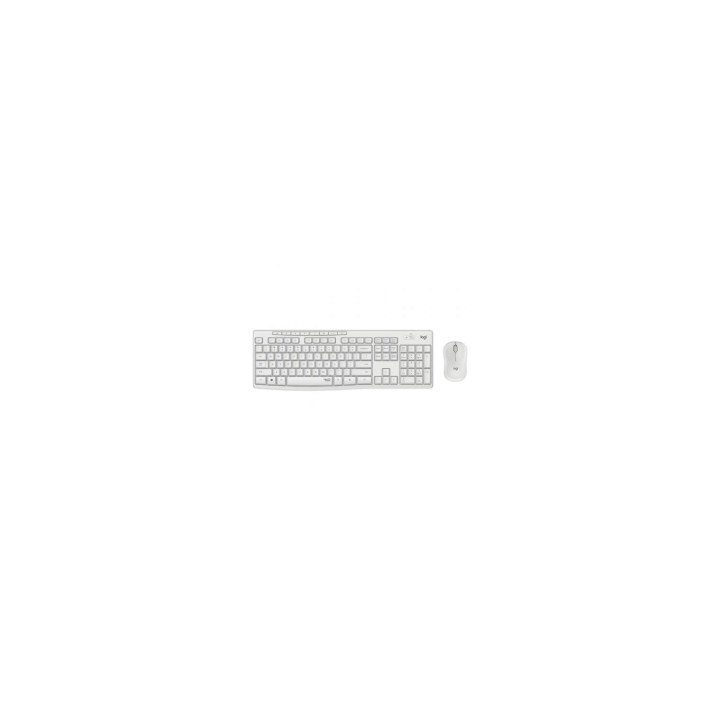 Logitech silent touch teclado y raton inalambrico 2.4ghz nano receptor USB alcance 10m blanco 920-009822