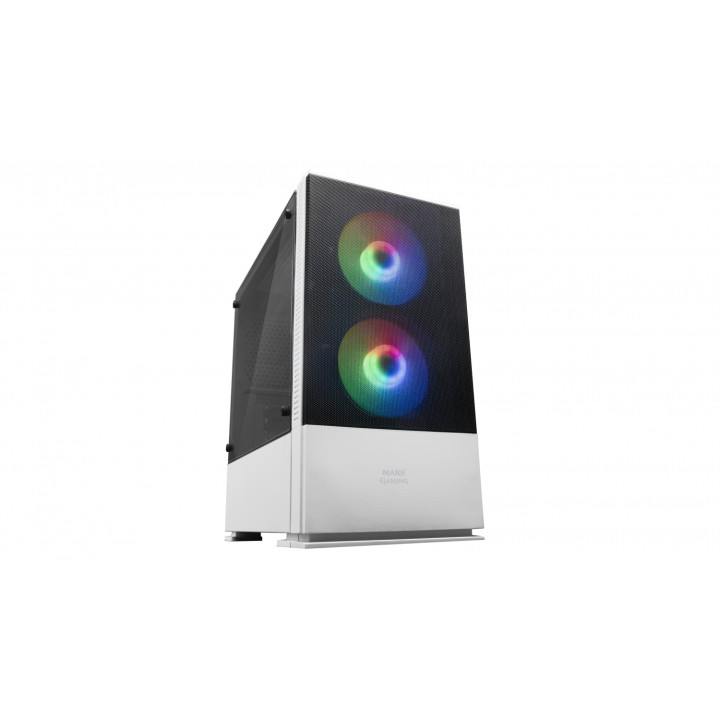 Caja semi torre mars gaming mcz m-atx blanco MCZW