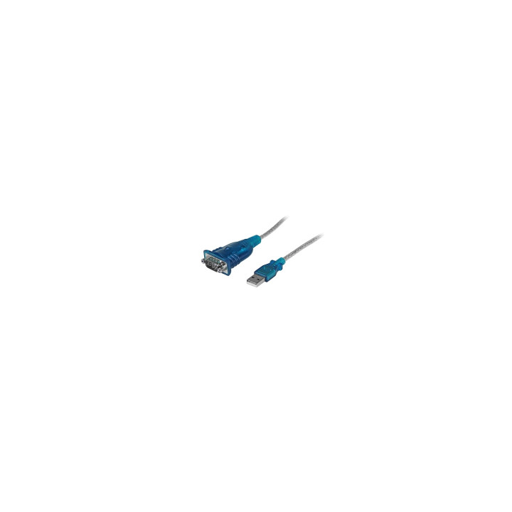 StarTech.com Cable adaptador usb 2.0 a serie RS232 de 1 puerto serial DB9 macho a macho 0.43m gris ICUSB232V2