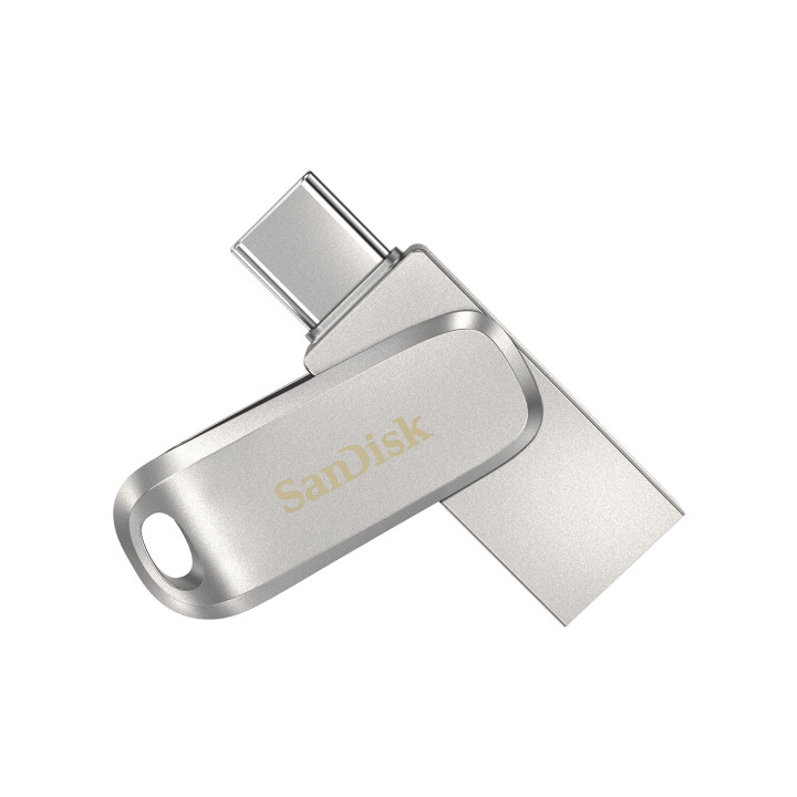 SanDisk Ultra Dual Drive Luxe Memoria flash 64GB USB Type-A Type-C 3.2 Gen 1 Acero inoxidable SDDDC4-064G-G46