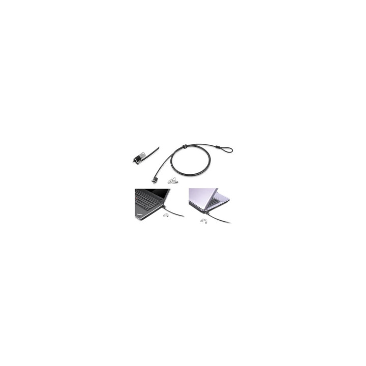 Cable de seguiridad lenovo antirrobo con llave negro 57Y4303