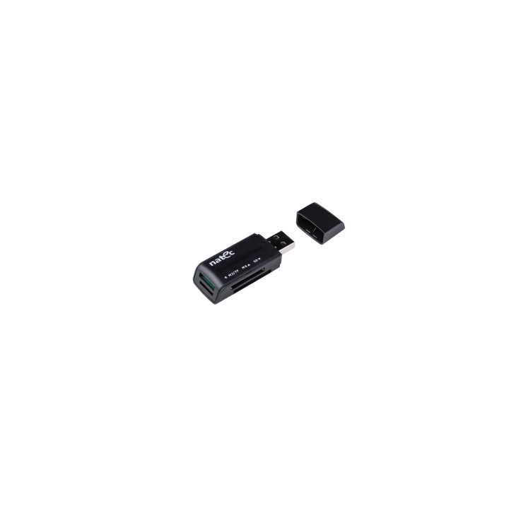 Lector de tarjeta natec ant 3 mini usb 2.0 negro NCZ-0560