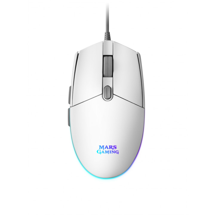 Raton mars gaming mmg rgb blanco MMGW
