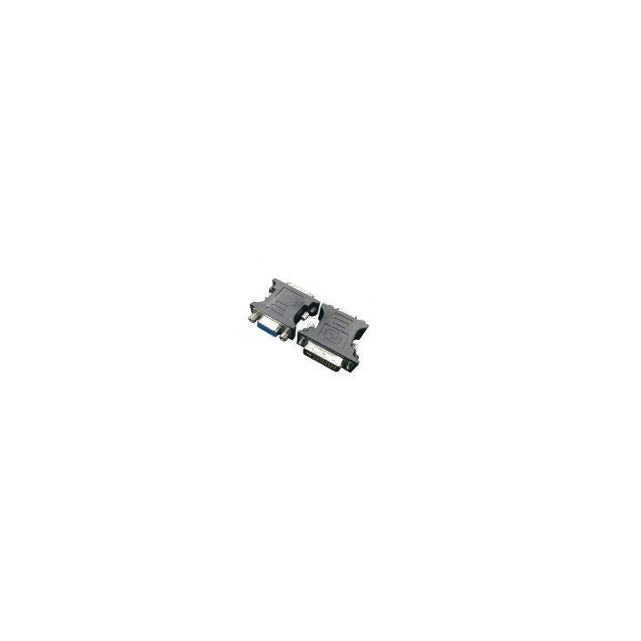 Gembird A-DVI-VGA-BK cable gender changer DVI-A VGA 15-pin Negro, Metálico