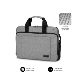 Maletin SUBBLIM MaletÍ­n Ordenador Air Padding Laptop bag 15,6P Gris
