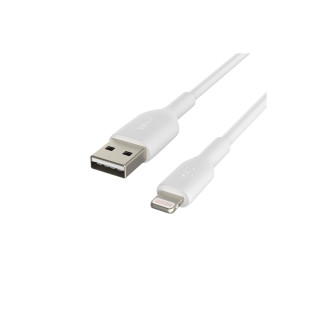 BELKIN cable de conector Lightning Macho/USB A Macho 0,15 m Blanco