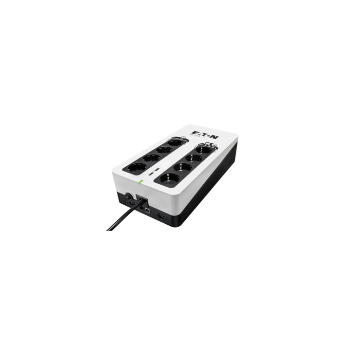 EATON sistema de alimentación ininterrumpida (UPS) En espera (Fuera de lÍ­nea) 700 VA, 420 W, 8 salidas AC Negro, Blanco