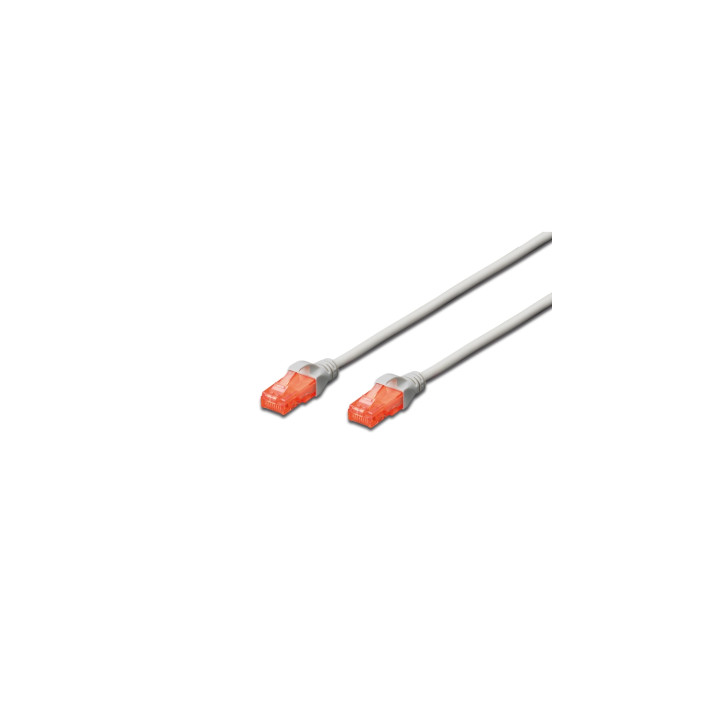 Digitus cable de red RJ-45 Cat6 U/UTP (UTP) 3 m Gris