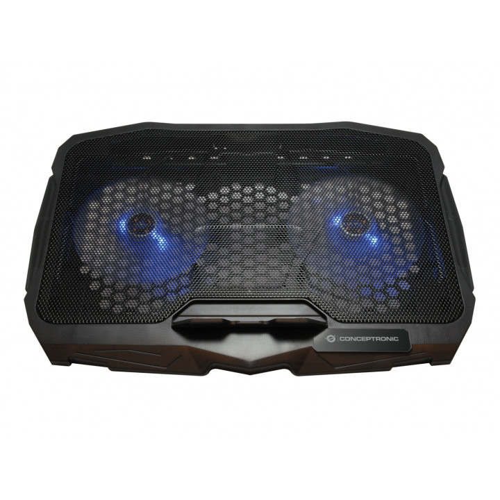 Base refrigeradora conceptronic almohadilla fria 17p iluminacion azul THANA07B