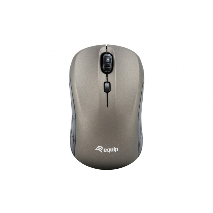 Raton equip ambidextro rf inalambrico optico 1600dpi gris 245109
