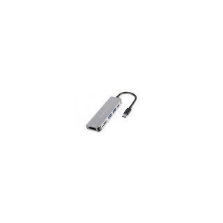 Conceptronic HUB de interfaz USB 3.2 Gen 1 (3.1 Gen 1) Type-C 5000 Mbit/s Aluminio