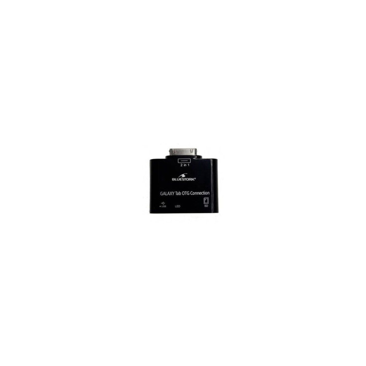 Bluestork cable gender changer Samsung 30-pin USB 2.0/SD Card Negro