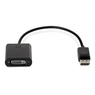 HP Adaptador DisplayPort a DVI-D 0,19 m Negro