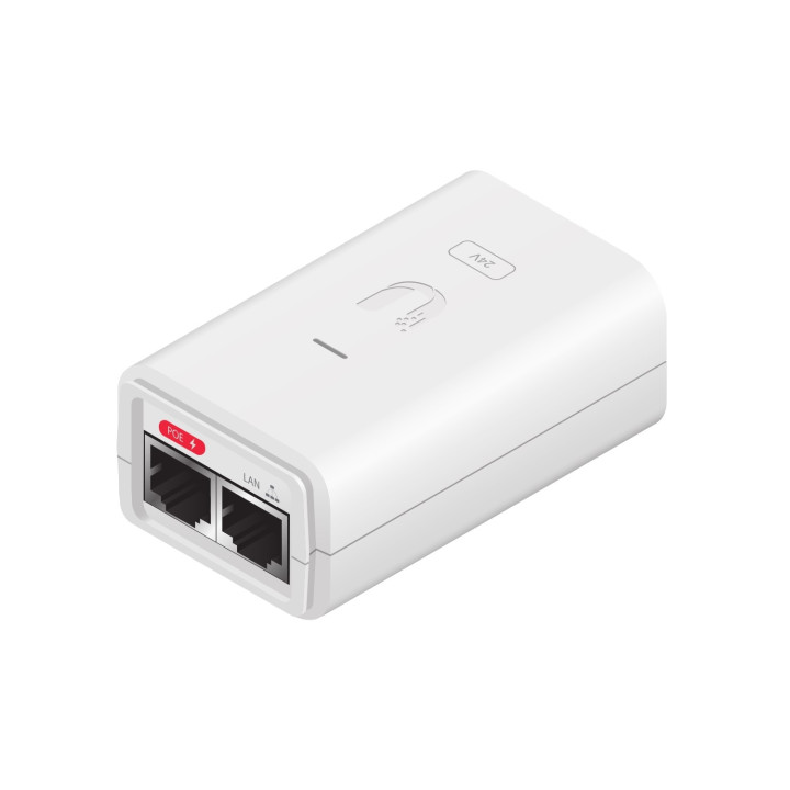 Ubiquiti Networks adaptador e inyector de PoE Gigabit Ethernet 24 V Blanco